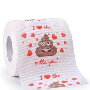 Gag gift toilet paper, can be used as birthday streamers